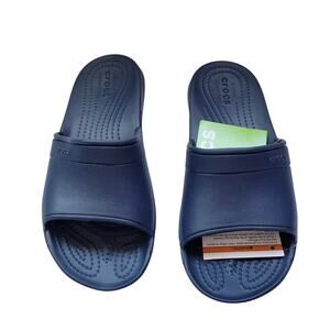 Crocs Classic Slides Navy Size W=6/M=4 NWT  62926-2950